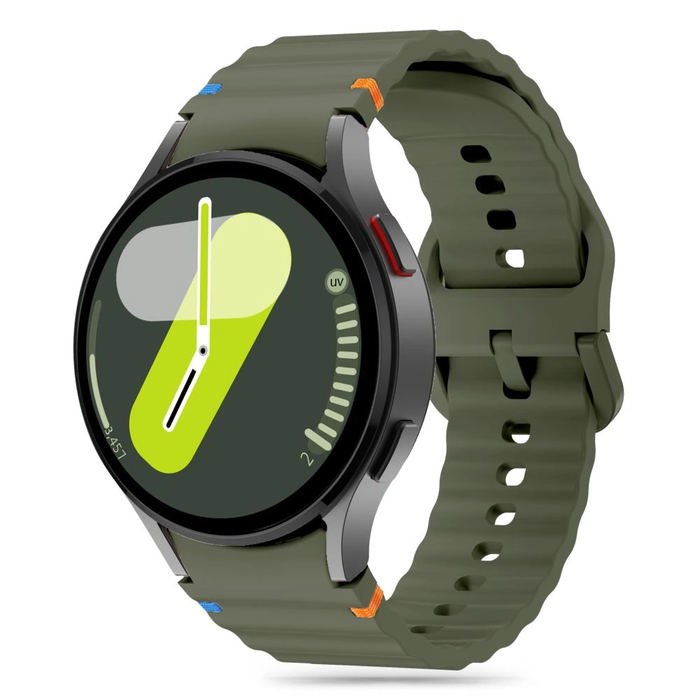Tech-Protect Silicone Sport Strap Samsung Galaxy Watch 4/5/5 Pro/6/7/FE Army Green