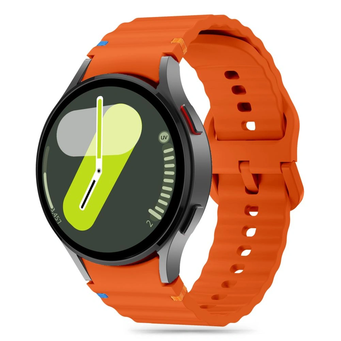 Tech-Protect Silicone Sport Strap for Samsung Galaxy Watch 4/5/5 Pro/6/7/FE Orange