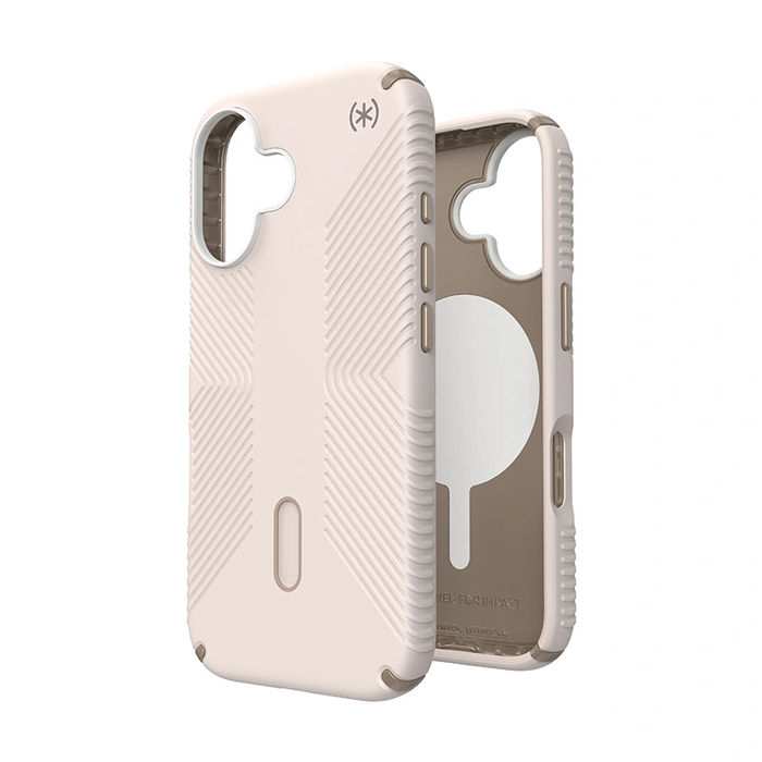 Case Speck Presidio2 Grip ClickLock & MagSafe Apple iPhone 16 (Bleached Bone / Heirloom Gold / Hazel Brown)