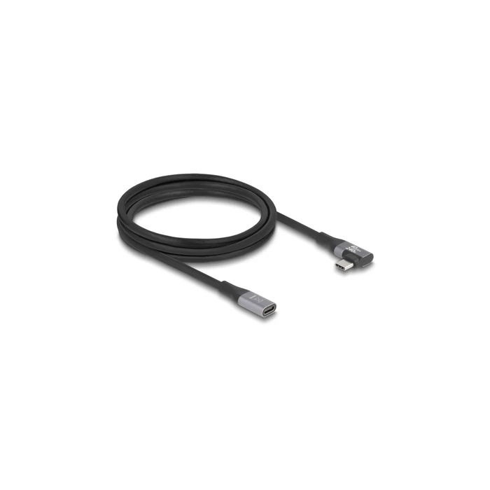 DeLock καλώδιο USB4 Video USB-C male - USB-C female 240W PD 2m (81148) Μαύρο