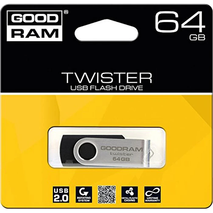 USB Flash 64GB Goodram UTS2 Black