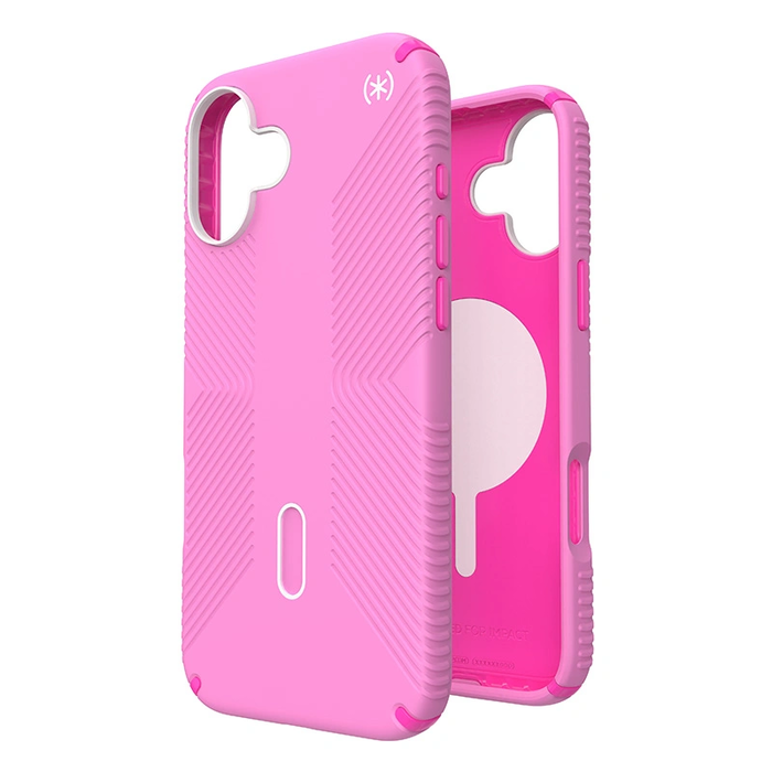 Case Speck Presidio2 Grip ClickLock & MagSafe Apple iPhone 16 Plus (True Pink / Shocking Pink / White)