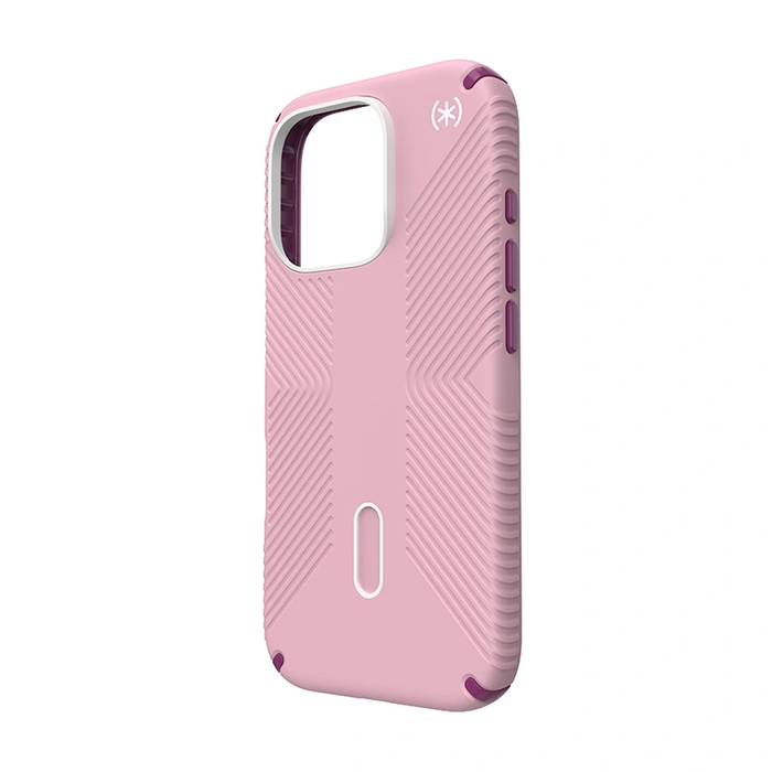 Case Speck Presidio2 Grip ClickLock & MagSafe Apple iPhone 16 Pro (Wednesday Pink / Boysenberry Purple / White)