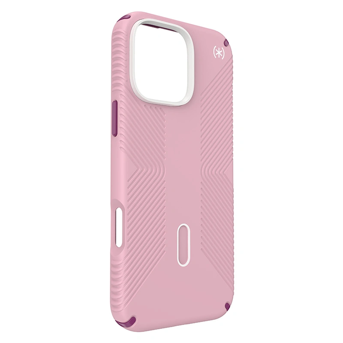 Case Speck Presidio2 Grip ClickLock & MagSafe Apple iPhone 16 Pro Max (Wednesday Pink / Boysenberry Purple / White)