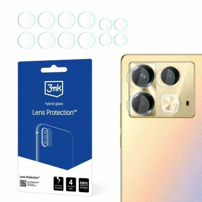 Hybrid glass for camera lens 3MK Lens Protect Infinix Note 40 [4 PACK]