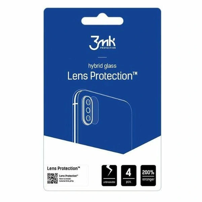Hybrid glass for the camera lens 3MK Lens Protect T-Mobile REVVL 7 5G [4 PACK]