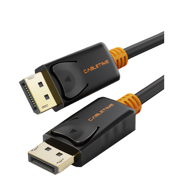 CABLETIME DisplayPort Cable CT-01G 4K 60Hz 1m Black