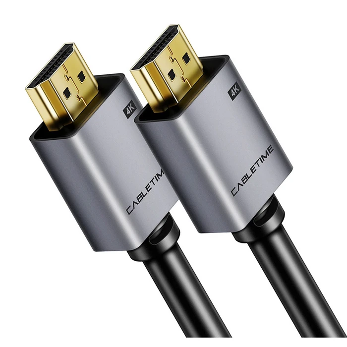 Καλώδιο HDMI Cabletime 2.0 CT-PHE2G, 4K/60Hz, 2m, μαύρο