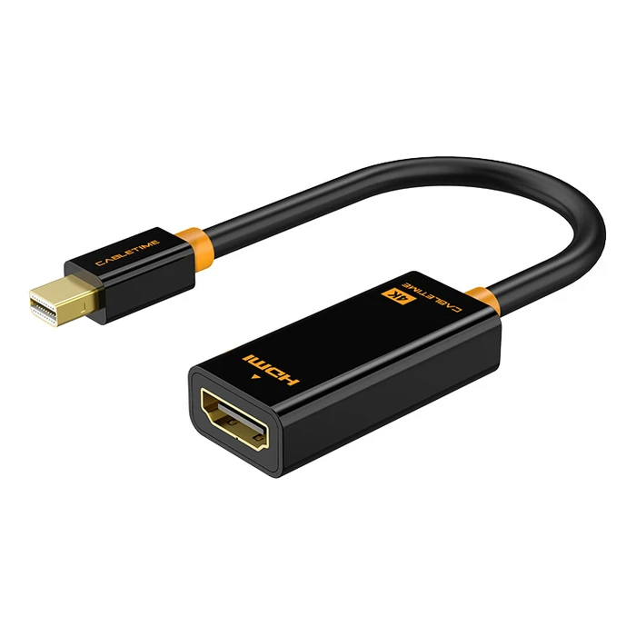 Αντάπτορας mini DisplayPort Cabletime σε HDMI CT-AV589-02G4K, 4K/30Hz, Μαύρος