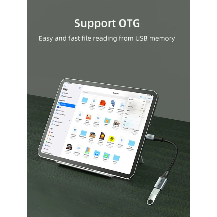 Cabletime Μετατροπέας USB-C male σε USB-C female Γκρι 1τμχ CT-CMAF3.0-AG0.15