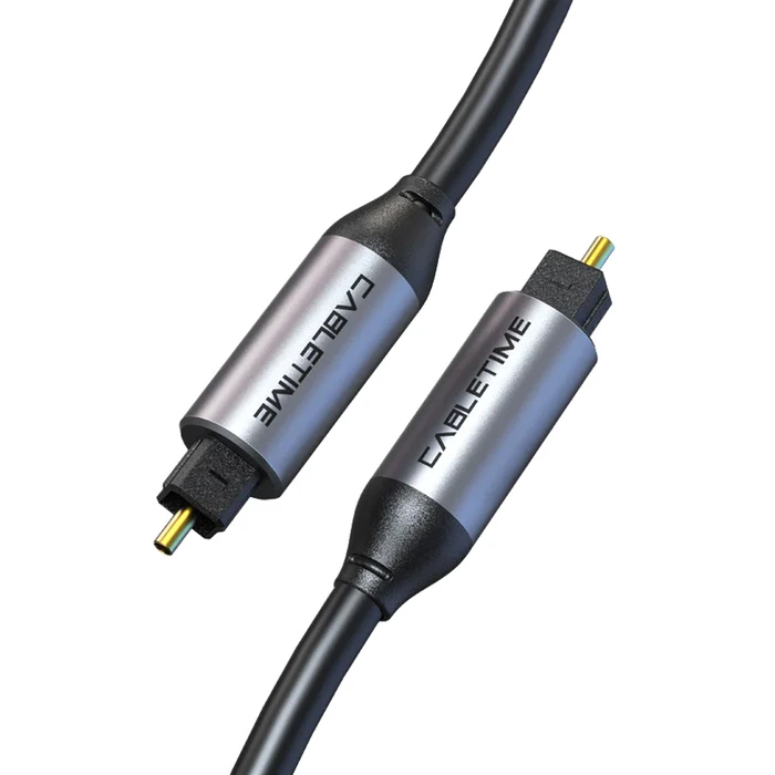 Cabletime Optical Audio Cable TOS male - TOS male Μαύρο 2m (CT-AV380-P04GN)