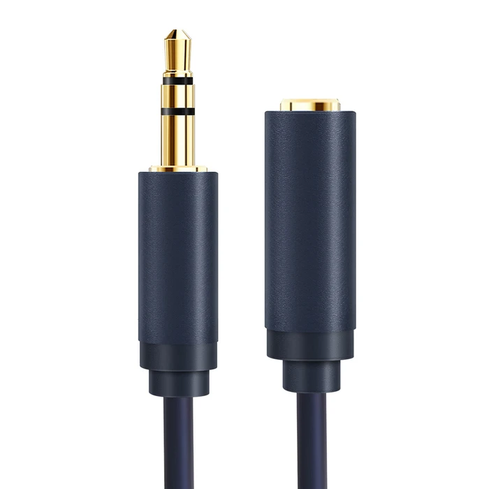 Cabletime Καλώδιο Ήχου 3.5mm male - 3.5mm female Μπλε 15m με Επίχρυσους Ακροδέκτες CT-AV302-H11G