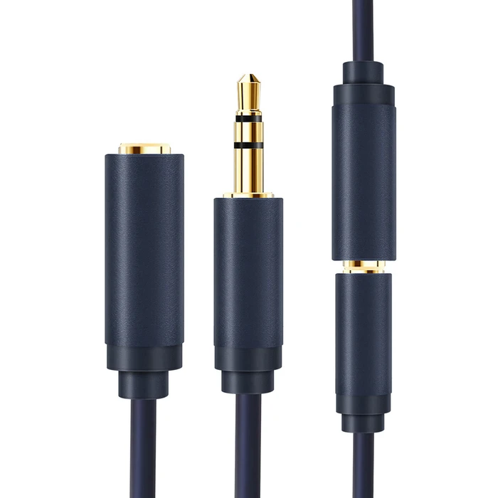 Cabletime Καλώδιο Ήχου 3.5mm male - 3.5mm female Μπλε 15m με Επίχρυσους Ακροδέκτες CT-AV302-H11G