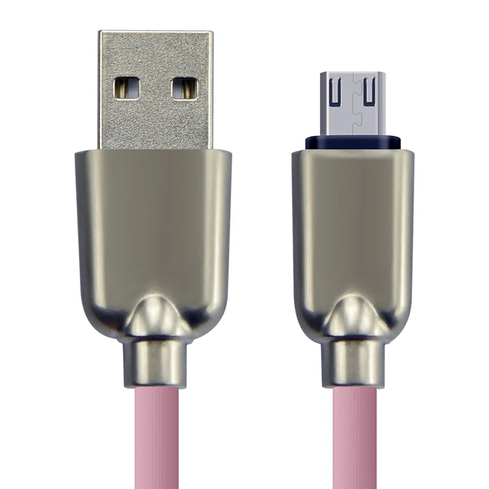 Cabletime Regular USB 2.0 to micro USB Cable Ροζ 1m CT-PE32-ZFMC 1τμχ