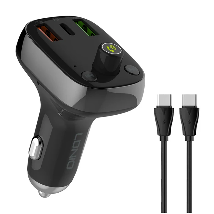 Ldnio Fm Transmitter & Φορτιστής C704q Usb-c/2x Usb 36w Bluetooth Μαύρο 5210131159965
