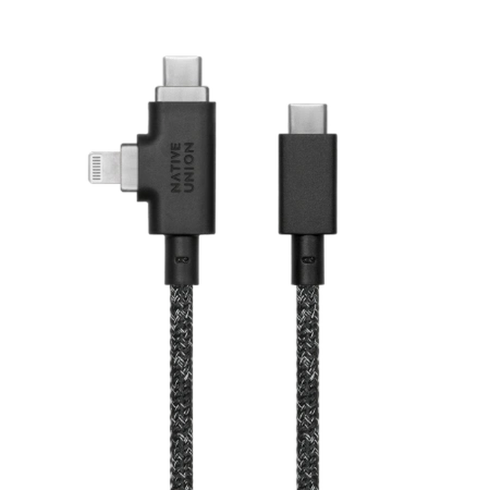 Cable Native Union Belt Cable Duo Pro 240W USB-C / USB-C + Lightning, 2.4m (cosmos)
