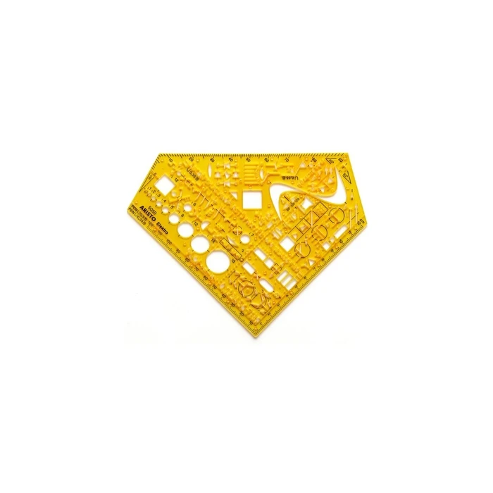 ARISTO Schablone Schulwinkel Elektro πρότυπο γωνίας σχεδίασης 155 x 155 mm