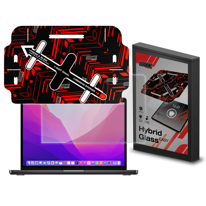 Hybrid glass GrizzGlass HybridGlass Easy for Apple MacBook Pro 13" 2022
