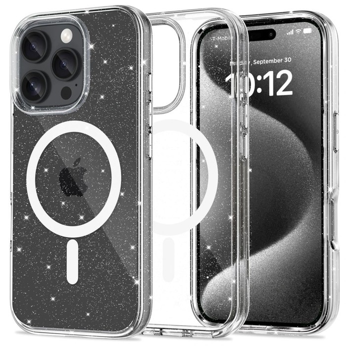 Tech-protect Flexair Hybrid MagSafe Case for Apple iPhone 16 Pro Glitter