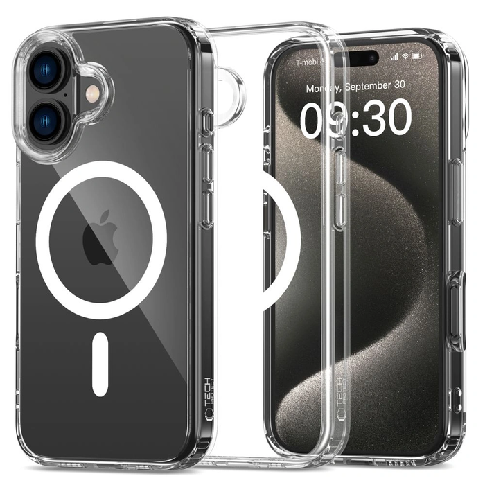 Tech-protect Flexair Hybrid MagSafe Case for Apple iPhone 16 Clear