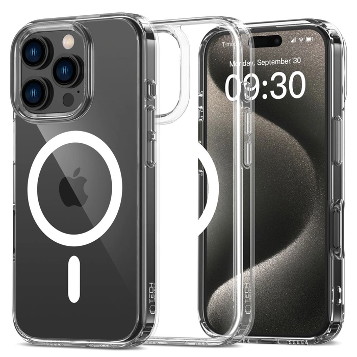 Tech-protect Flexair Hybrid MagSafe Case for Apple iPhone 16 Pro Clear