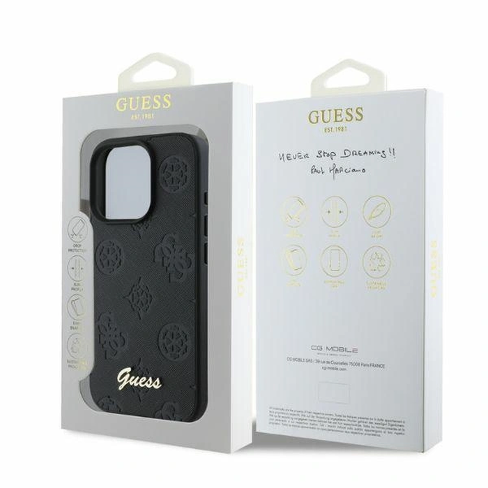 Case Guess GUHCP16LG4GFGR Apple iPhone 16 Pro hardcase 4G Classic black