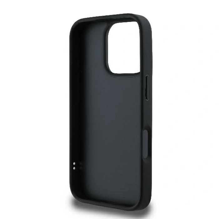 Case Guess GUHCP16LPSQSQSK Apple iPhone 16 Pro hardcase Quilted Metal Logo black