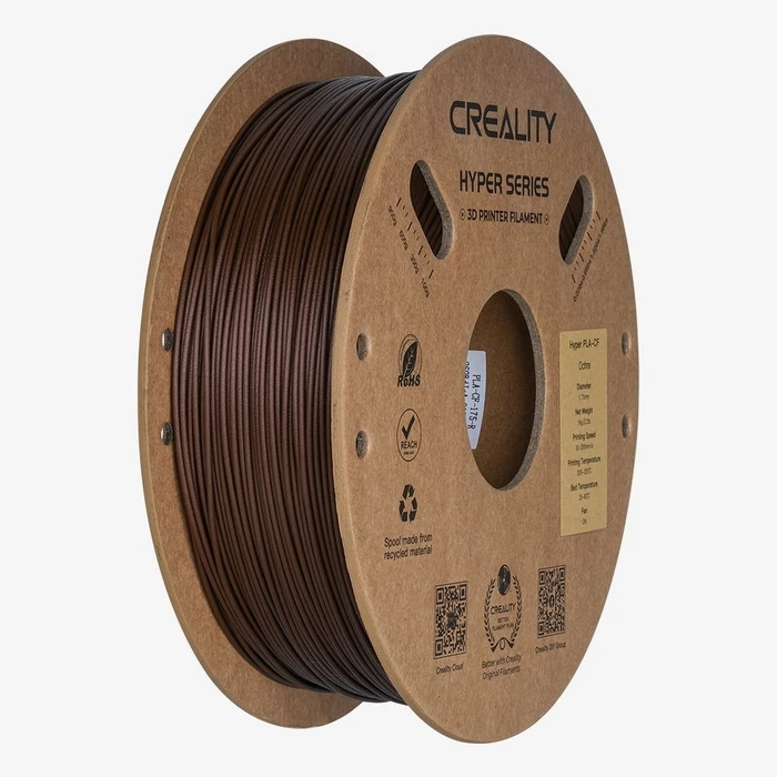 3D Printer Filament Creality Hyper PLA-CF Ochre Carbon Fiber High Strength, 1 kg Spool1.75