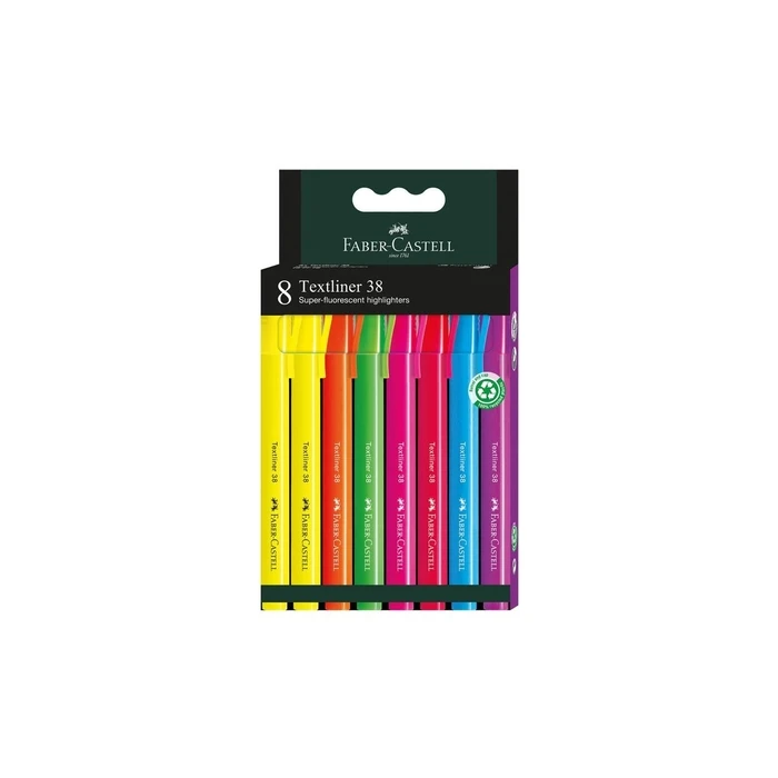 Faber-Castell Textliner 38 Σετ 8 Χρωμάτων