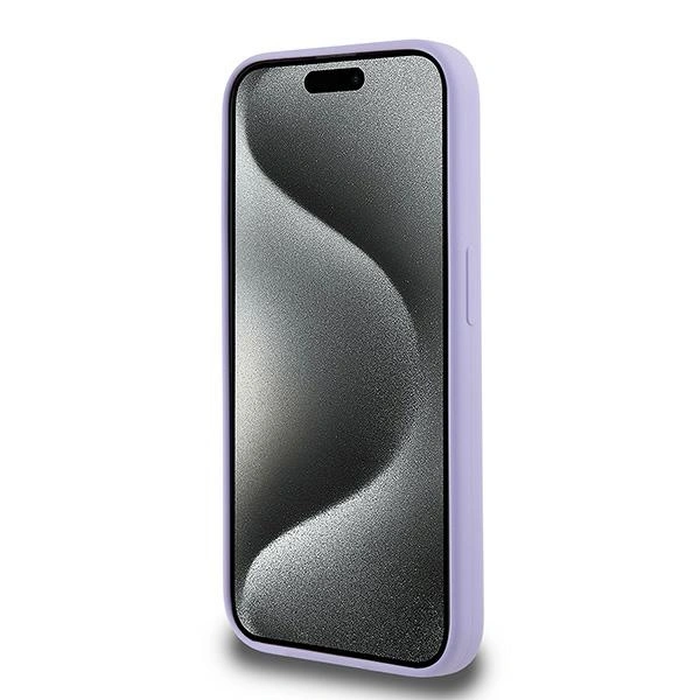 Case Karl Lagerfeld KLHMP15LSCMKCRHU Apple iPhone 15 Pro hardcase Silicone Karl&Choupette Heads Ring MagSafe purple