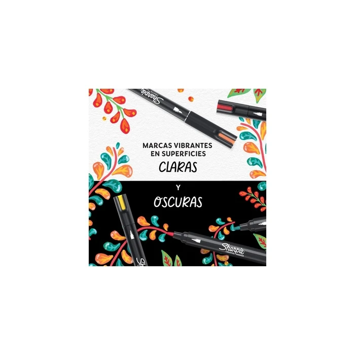 Sharpie Creative Acrylic Marker Round Tip 2-pack (Black / White)