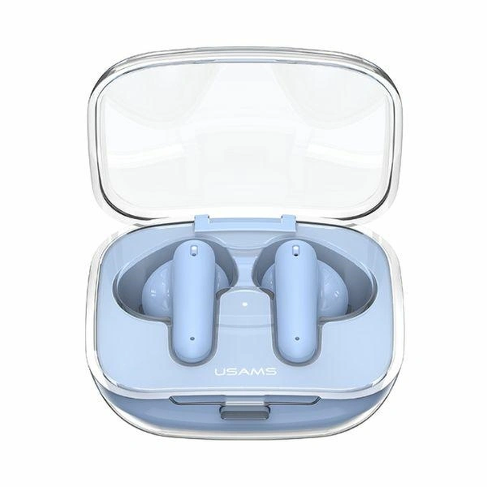 USAMS BE16 Bluetooth 5.3 TWS wireless in-ear headphones blue