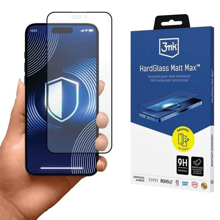 3MK HardGlass Matt Max Apple iPhone 16