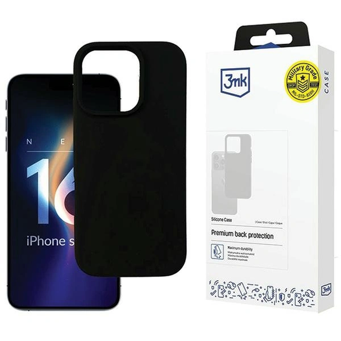 3MK Silicone Case Apple iPhone 16 Pro black