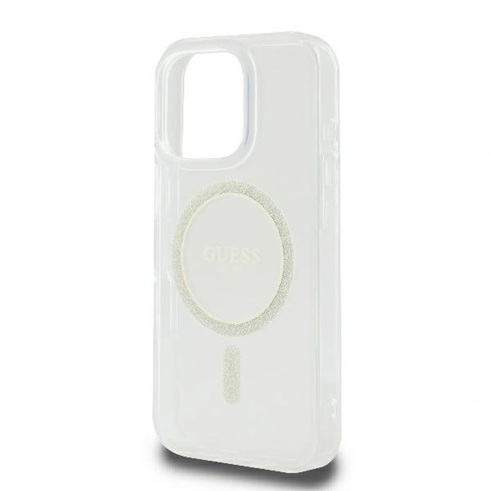 Guess GUHMP16LHFGERET Apple iPhone 16 Pro hardcase IML Glitter Circle MagSafe clear