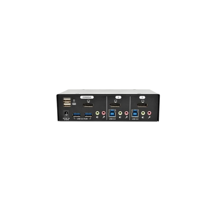 Eaton 2-θυρών DisplayPort KVM Switch 4K 60 Hz με ήχο, καλώδια και κοινή χρήση περιφερειακών USB