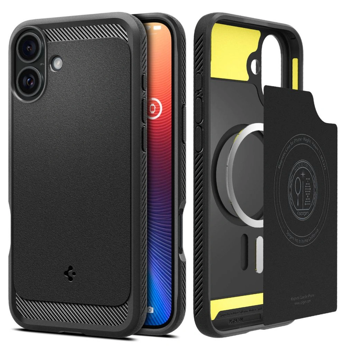 Spigen Rugged Armor Mag Magsafe Apple iPhone 16 Matte Black