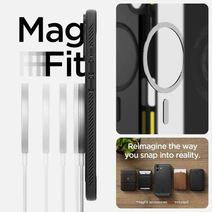 Spigen Rugged Armor Mag Magsafe Apple iPhone 16 Matte Black