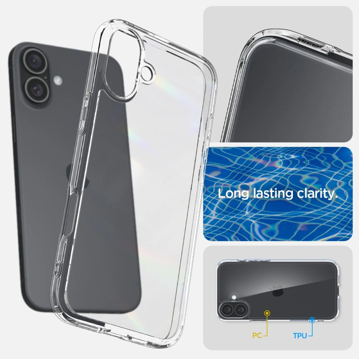 Spigen Ultra Hybrid Apple iPhone 16 Crystal Clear