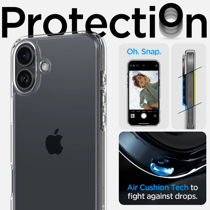 Spigen Ultra Hybrid Apple iPhone 16 Crystal Clear