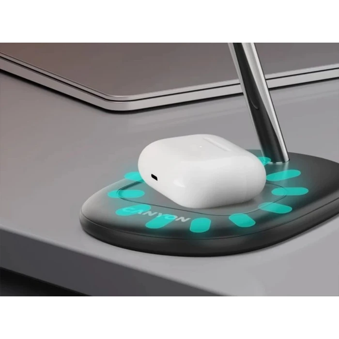 Canyon WCS-205 15W Qi2 2in1 Wireless Charger (Black)