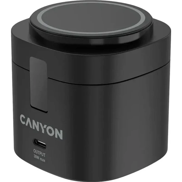 Canyon 4-in-1 Wireless Charging Station 30W with 1m Cable - Black