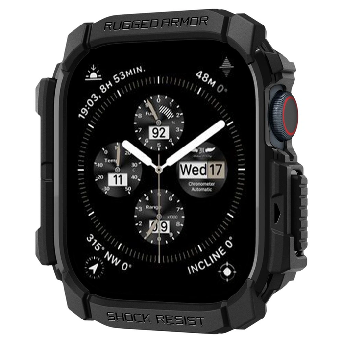 Case Spigen Rugged Armor Apple Watch 10 / 11 42mm Matte Black