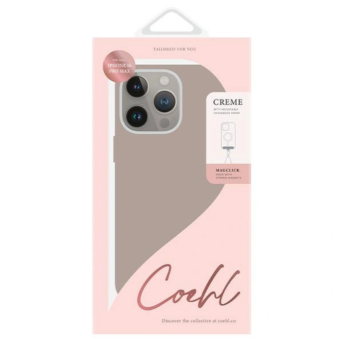 UNIQ Coehl Creme Apple iPhone 16 Pro Max Magnetic Charging grey