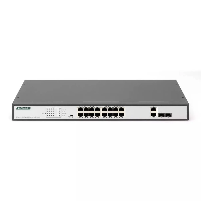 Network Switch Digitus fast Ethernet PoE 16-port + 2 Combo