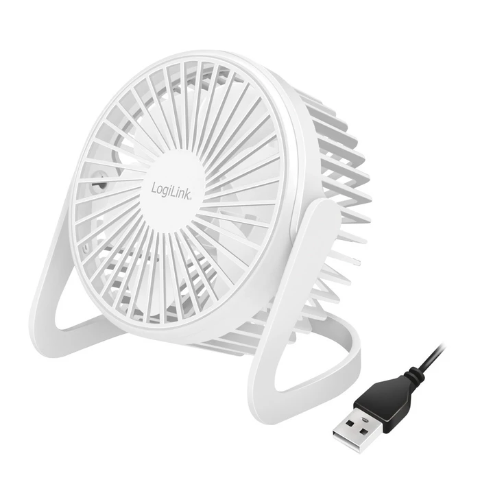 Ανεμιστηράκι Logilink USB 15,24cm White