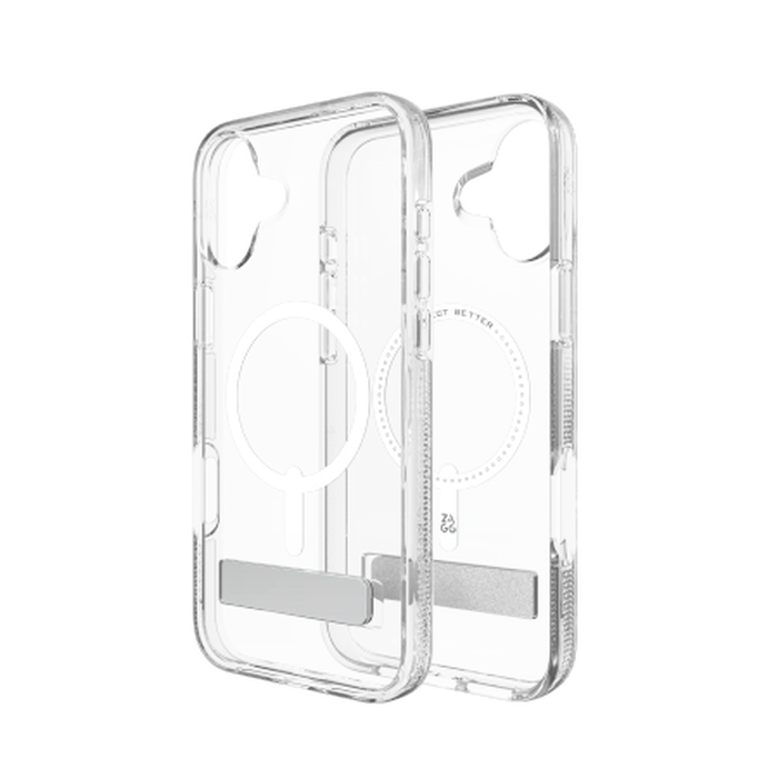 ZAGG Crystal Palace Snap Kickstand Apple iPhone 16 Plus MagSafe (clear)