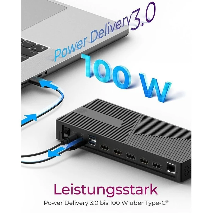 Docking Station Icy Box Hybrid with dreifacher video output