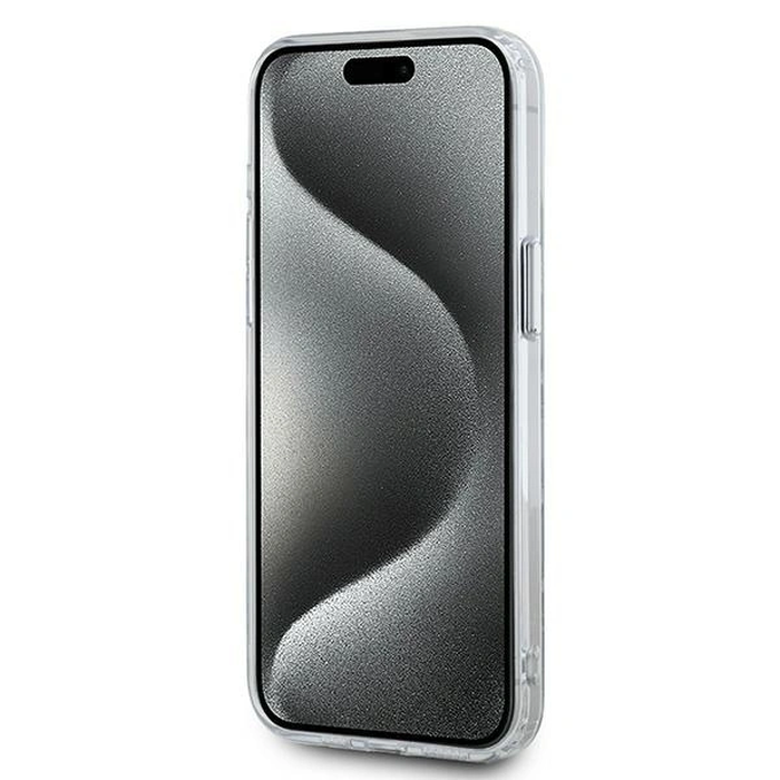 Karl Lagerfeld KLHMP15LHMCKMHT Apple iPhone 15 Pro IML Monogram Karl&Choupette Head MagSafe transparent