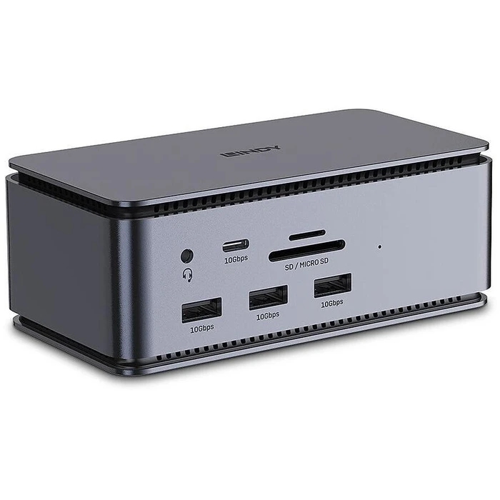 Docking Station Lindy Displayport/HDMI(Grey)